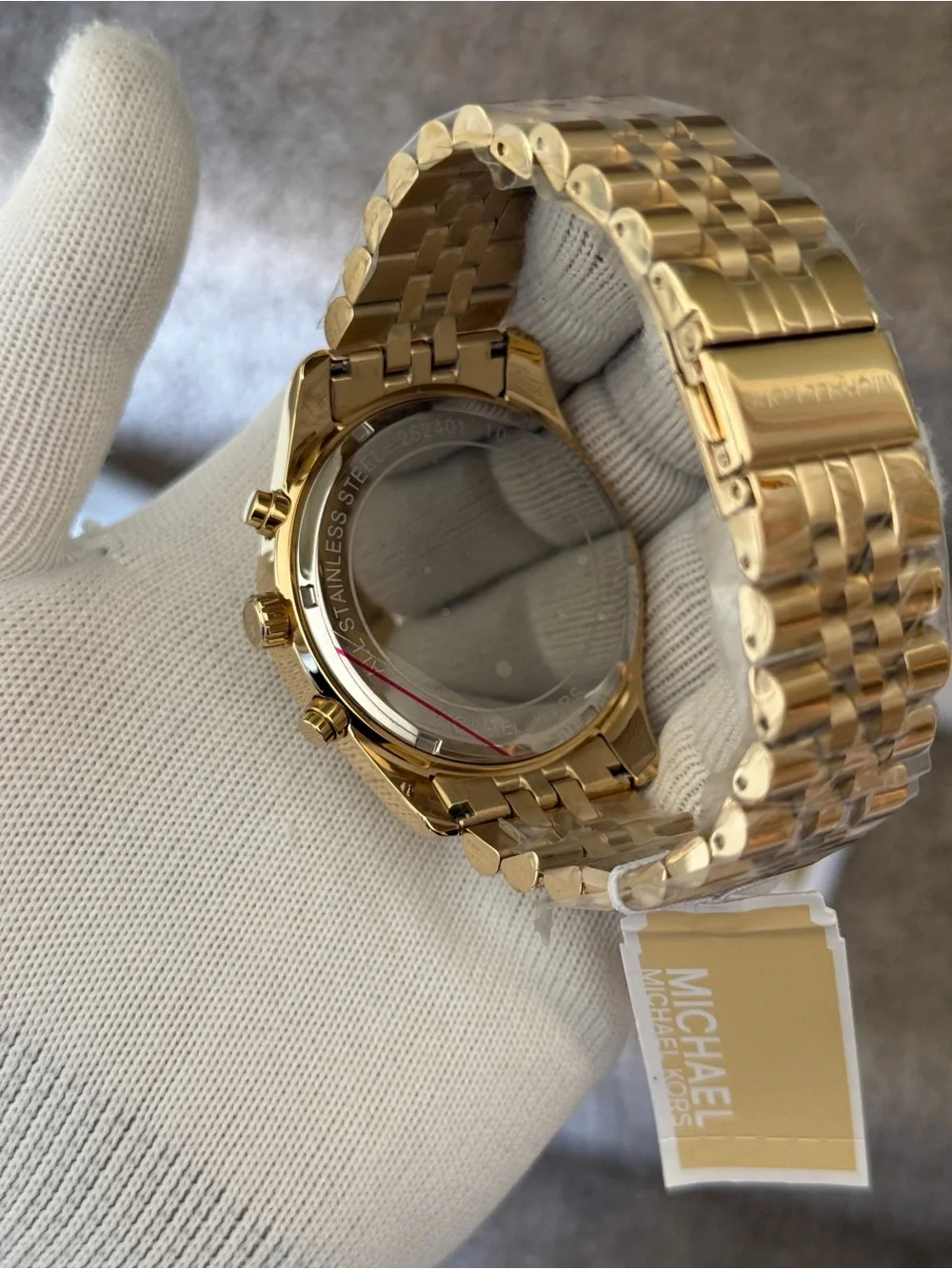 Michael Kors Gold-Tone mens Chronograph Bracelet Watch